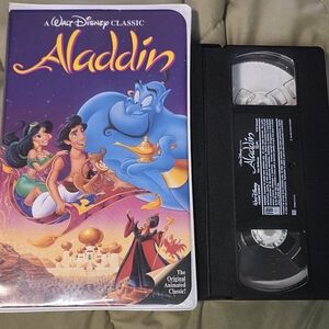Disney Aladdin VHS Animated Classic Clamshell Case Black Diamond